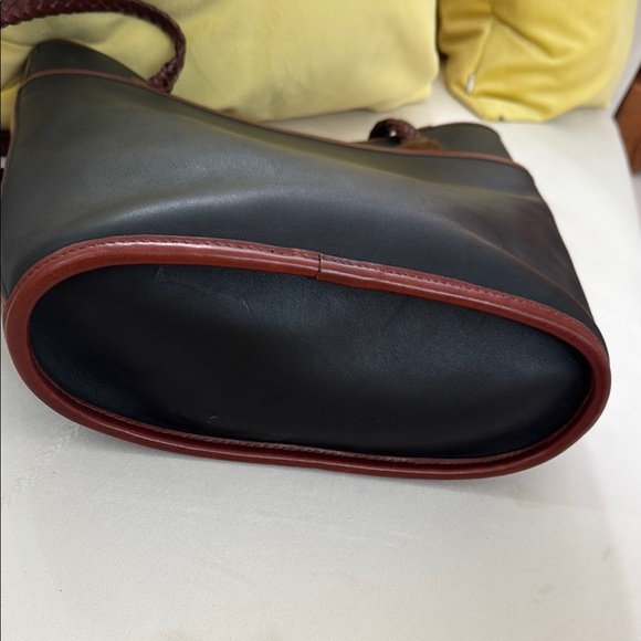 VINTAGE NWOT Brighton Black and Brown Structured Tote Bag - Picture 6 of 6